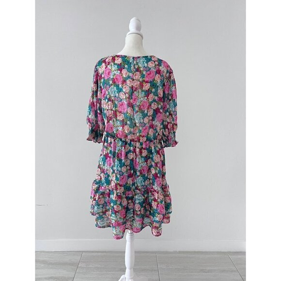 MELLODAY Puff Sleeve Dress size Xl - Picture 3 of 4